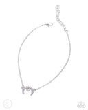 Got It Made - White Anklet - Paparazzi Accessories Anklet Bedazzle Me Pretty Mobile Fashion Boutique