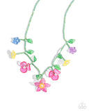 Gourmet Garden - Pink Necklace - Paparazzi Accessories Necklace Bedazzle Me Pretty Mobile Fashion Boutique