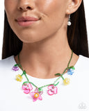 Gourmet Garden - Pink Necklace - Paparazzi Accessories Necklace Bedazzle Me Pretty Mobile Fashion Boutique