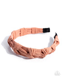 Graceful Gathering - Orange Headband - Paparazzi Accessories Bedazzle Me Pretty Mobile Fashion Boutique