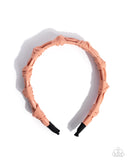 Graceful Gathering - Orange Headband - Paparazzi Accessories Bedazzle Me Pretty Mobile Fashion Boutique