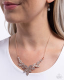 Graceful Genre - Copper Necklace - Paparazzi Accessories Necklace Bedazzle Me Pretty Mobile Fashion Boutique