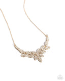 Graceful Genre - Gold Necklace - Paparazzi Accessories Necklace Bedazzle Me Pretty Mobile Fashion Boutique