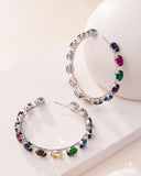 Grand Finale Glitz - Multi Earrings - Paparazzi Accessories Earrings Bedazzle Me Pretty Mobile Fashion Boutique
