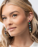 Grand Finale Glitz - Multi Earrings - Paparazzi Accessories Earrings Bedazzle Me Pretty Mobile Fashion Boutique