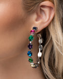 Grand Finale Glitz - Multi Earrings - Paparazzi Accessories Earrings Bedazzle Me Pretty Mobile Fashion Boutique