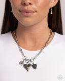 Greater Love - White Necklace - Paparazzi Accessories Necklace Bedazzle Me Pretty Mobile Fashion Boutique