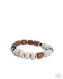 Greater WOOD - Men's Multi Mens Bracelet - Paparazzi Accessories Mens Bracelet Bedazzle Me Pretty Mobile Fashion Boutique