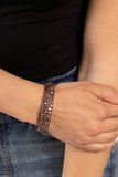 Grounded Grace - Copper Bracelet - Paparazzi Accessories Bracelet Bedazzle Me Pretty Mobile Fashion Boutique