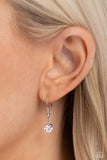 Half of My Heart - White Necklace - Paparazzi Accessories Necklace Bedazzle Me Pretty Mobile Fashion Boutique