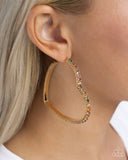 Halftime Hearts - Multi Earrings - Paparazzi Accessories Earrings Bedazzle Me Pretty Mobile Fashion Boutique