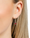 Hallucinatory Hearts - Red Necklace - Paparazzi Accessories Necklace Bedazzle Me Pretty Mobile Fashion Boutique