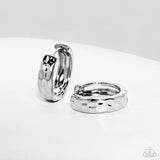 Hammered Hyperaware - Silver Earrings - Paparazzi Accessories Earrings Bedazzle Me Pretty Mobile Fashion Boutique