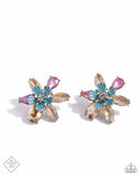 Hamptons Habit - Multi Post Earrings - Paparazzi Accessories Post Earrings Bedazzle Me Pretty Mobile Fashion Boutique