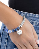 Handcrafted Hope - Blue Bracelet - Paparazzi Accessories Bracelet Bedazzle Me Pretty Mobile Fashion Boutique