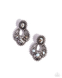Handcrafted Horseshoe - Blue Post Earrings - Paparazzi Accessories Post Earrings Bedazzle Me Pretty Mobile Fashion Boutique