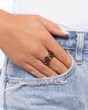 Handcrafted Hummingbird - Copper Ring - Paparazzi Accessories Ring Bedazzle Me Pretty Mobile Fashion Boutique