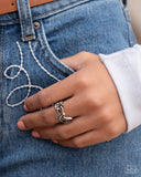 Handcrafted Hummingbird - Silver Ring - Paparazzi Accessories Ring Bedazzle Me Pretty Mobile Fashion Boutique