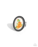 Handmade Heaven - Orange Ring - Paparazzi Accessories Ring Bedazzle Me Pretty Mobile Fashion Boutique