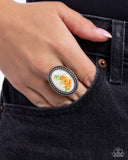Handmade Heaven - Orange Ring - Paparazzi Accessories Ring Bedazzle Me Pretty Mobile Fashion Boutique