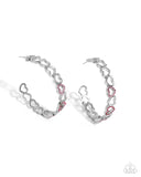 Happier Than Ever - Pink Earrings - Paparazzi Accessories Earrings Bedazzle Me Pretty Mobile Fashion Boutique