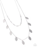 Hard Days Work - Silver Necklace - Paparazzi Accessories Necklace Bedazzle Me Pretty Mobile Fashion Boutique