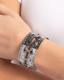 Harmonious Haven - Black Bracelet - Paparazzi Accessories Bracelet Bedazzle Me Pretty Mobile Fashion Boutique