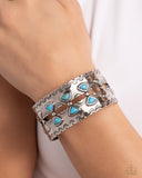 Harmonious Haven - Blue Bracelet - Paparazzi Accessories Bracelet Bedazzle Me Pretty Mobile Fashion Boutique