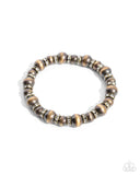 Harmonious Hearth - Brass Complete Look  - Paparazzi Accessories Bedazzle Me Pretty Mobile Fashion Boutique