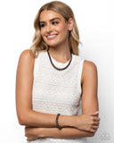 Harmonious Hearth - Brass Complete Look  - Paparazzi Accessories Bedazzle Me Pretty Mobile Fashion Boutique