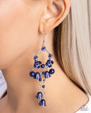 Harmonious Heir - Blue Earrings - Paparazzi Accessories Earrings Bedazzle Me Pretty Mobile Fashion Boutique