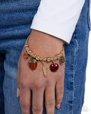 Harvest Habit - Gold Bracelet - Paparazzi Accessories Bracelet Bedazzle Me Pretty Mobile Fashion Boutique