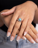 Havasu Haven - Copper Ring - Paparazzi Accessories Ring Bedazzle Me Pretty Mobile Fashion Boutique