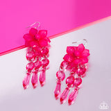 Hawaiian Hallmark - Pink Earrings - Paparazzi Accessories Earrings Bedazzle Me Pretty Mobile Fashion Boutique