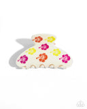Hawaiian Harmony - White Hair Clip - Paparazzi Accessories Hair Clip Bedazzle Me Pretty Mobile Fashion Boutique