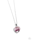 HEART Exhibition - Purple Necklace - Paparazzi Accessories Necklace Bedazzle Me Pretty Mobile Fashion Boutique