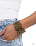 Heart Headline - Brass Bracelet - Paparazzi Accessories Bracelet Bedazzle Me Pretty Mobile Fashion Boutique