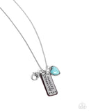 Heart of a Cowgirl - Blue Lanyard - Paparazzi Accessories Lanyard Bedazzle Me Pretty Mobile Fashion Boutique