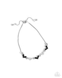 Heart-struck Hype - Black Bracelet - Paparazzi Accessories Bracelet Bedazzle Me Pretty Mobile Fashion Boutique