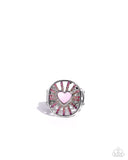 Heartburst Haute - Pink Ring - Paparazzi Accessories Ring Bedazzle Me Pretty Mobile Fashion Boutique