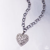 Heartfelt Havana - Black Necklace - Paparazzi Accessories Necklace Bedazzle Me Pretty Mobile Fashion Boutique