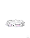 Heartfelt Headline - Pink Bracelet - Paparazzi Accessories Bracelet Bedazzle Me Pretty Mobile Fashion Boutique