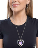 Heartfelt Hemisphere - Pink Necklace - Paparazzi Accessories Necklace Bedazzle Me Pretty Mobile Fashion Boutique