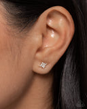 Heaven Struck - Gold Post Earrings - Paparazzi Accessories Post Earrings Bedazzle Me Pretty Mobile Fashion Boutique