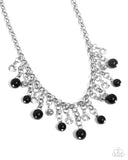 HEIR-headed - Black Necklace - Paparazzi Accessories Necklace Bedazzle Me Pretty Mobile Fashion Boutique