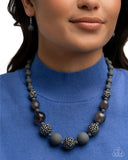 Hematite Hallmark - Silver Complete Look  - Paparazzi Accessories Bedazzle Me Pretty Mobile Fashion Boutique