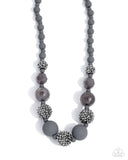 Hematite Hallmark - Silver Complete Look  - Paparazzi Accessories Bedazzle Me Pretty Mobile Fashion Boutique