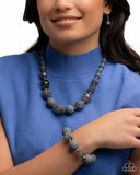 Hematite Hallmark - Silver Complete Look  - Paparazzi Accessories Bedazzle Me Pretty Mobile Fashion Boutique