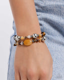 Heroic Harmony - Yellow Bracelet - Paparazzi Accessories Bracelet Bedazzle Me Pretty Mobile Fashion Boutique