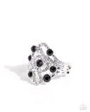 High-Class Honor - Black Ring - Paparazzi Accessories Ring Bedazzle Me Pretty Mobile Fashion Boutique